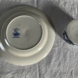 Butter dish and plate, Old Chelsea Furnivals