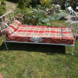 Adult wrought iron bed