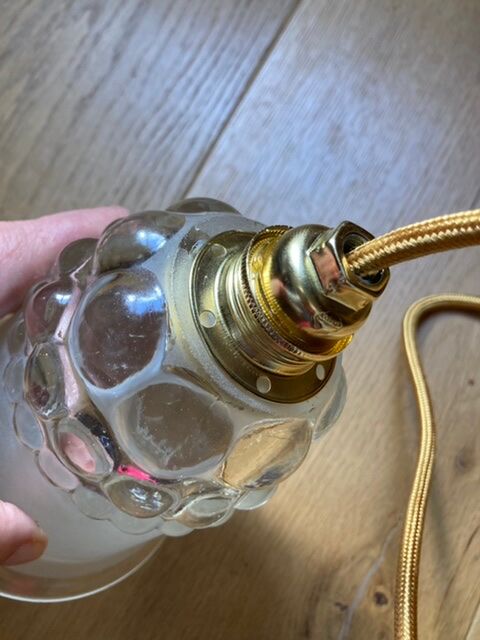 Art Deco-style vintage hand lamp