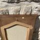 Wooden mirror with shelf