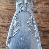 Set of 12 old silver plated soup spoons