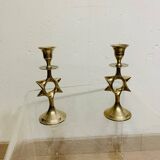 Pair of designer candlesticks