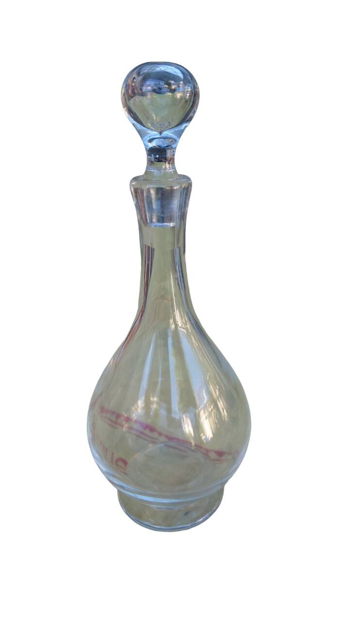baccara liqueur carafe margaux model signed cap and carafe