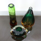 Set of three vases by Nils Landberg for Orrefors Sweden