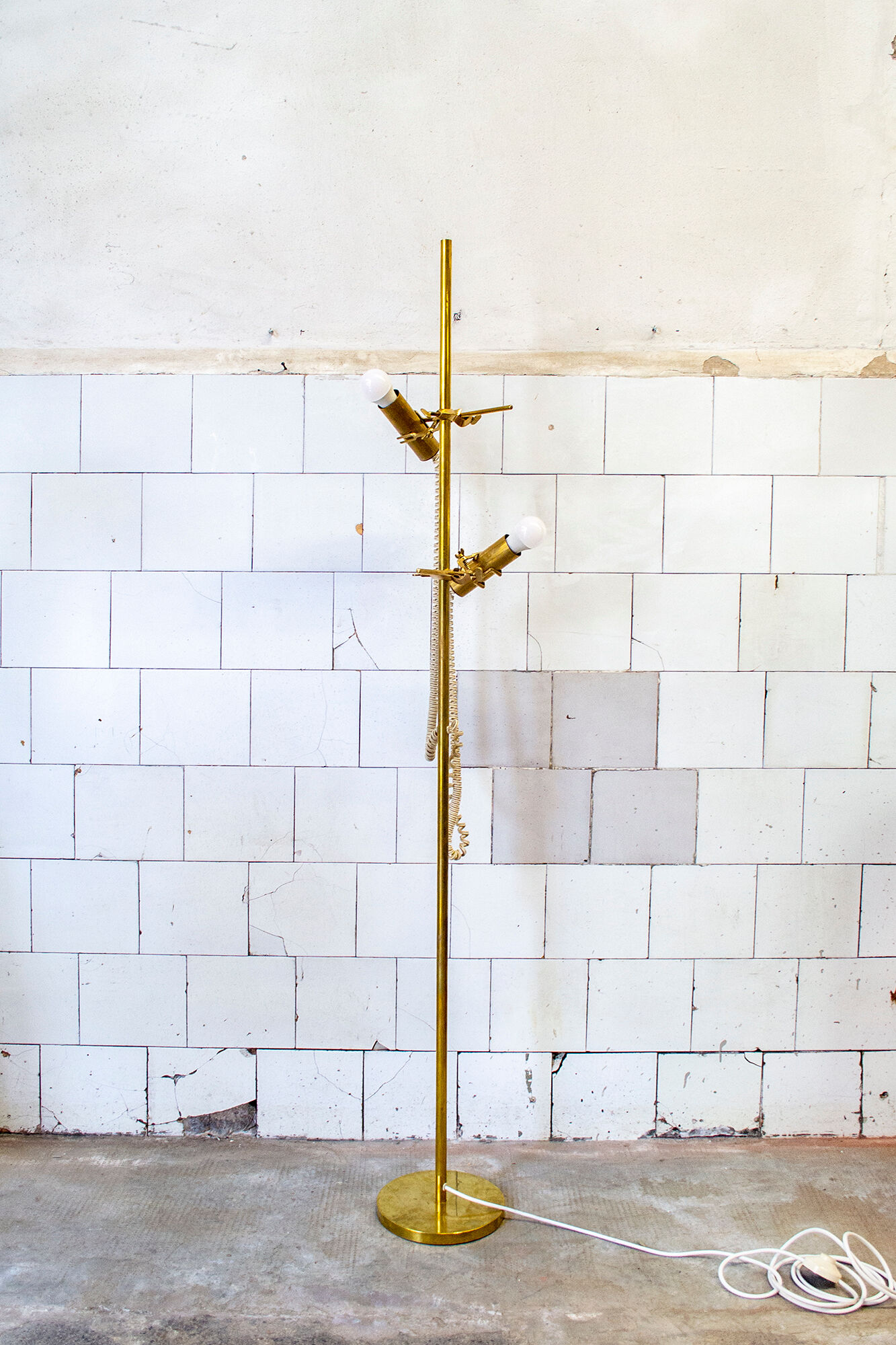 Lampe modèle Capacio en laiton de Fulvio Ferrari pour Solka B, 1972