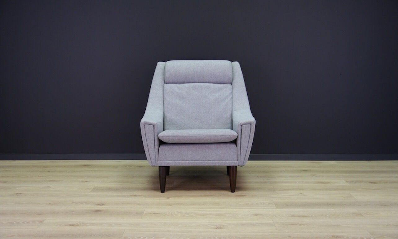 Grey armchair, Danish design, 1970s, production: Denmark