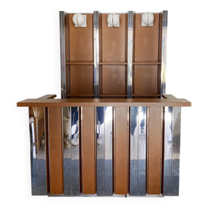 Ensemble Bar Etagères-Tabourets 1970