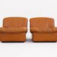 1970’s Vintage cognac leather lounge chairs ‘Giusy’ from Neoflex, Italy
