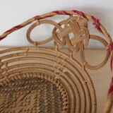 Wicker basket and thread