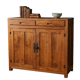 Buffet Parisien en Bois Massif-style Ren-Esprit Brutaliste & Wabi-Sabi