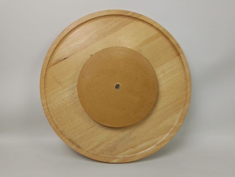 Round wood turntable