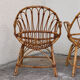 Paire de fauteuils coquille vintage 1950