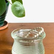 Vintage glass paperweight tray