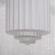 French brass and glass antique pendant light