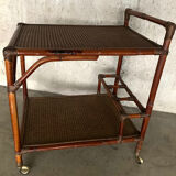 Rattan and cane server