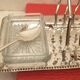 English toast service in silver metal