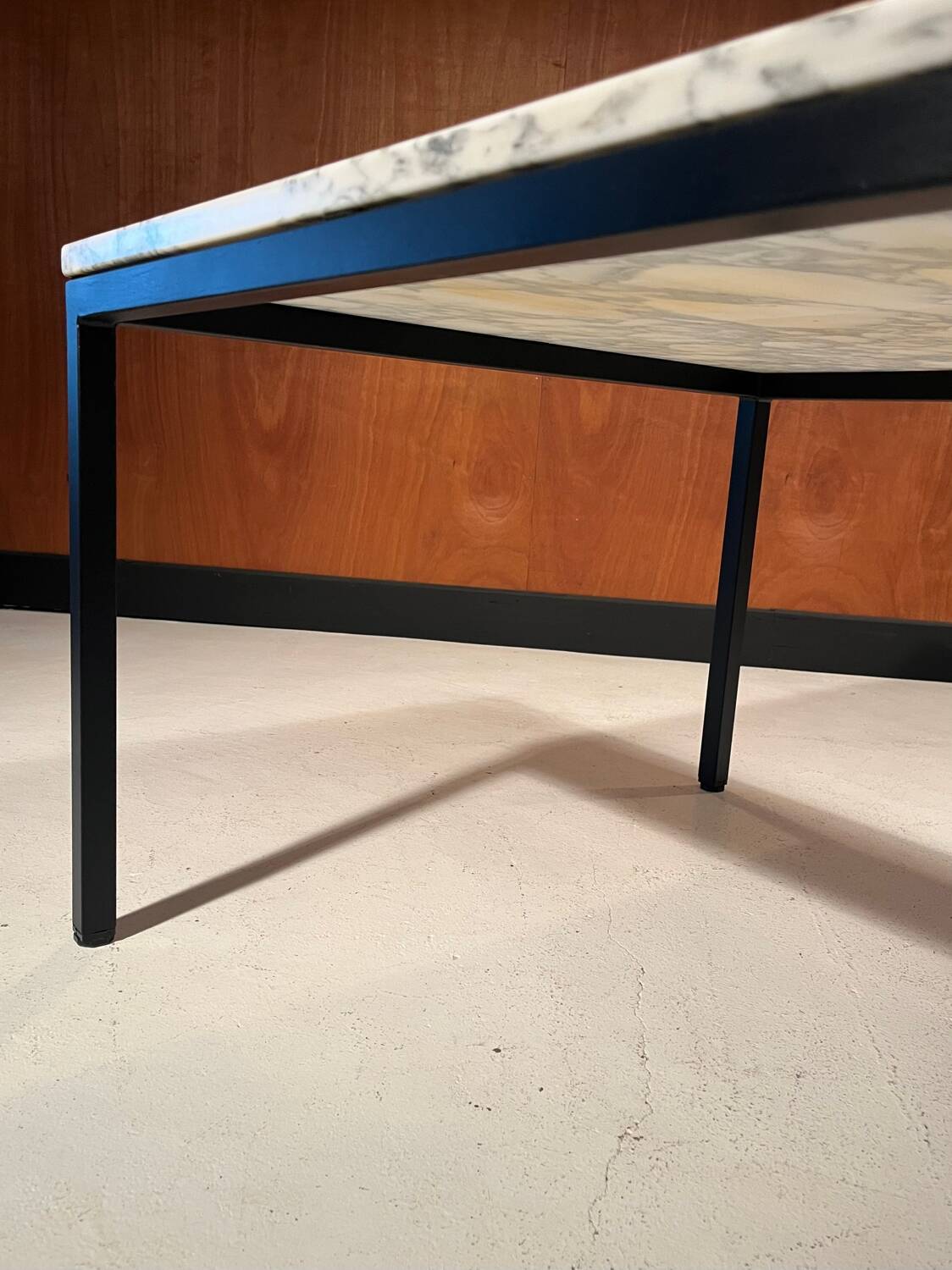 Vintage 1970s Calacatta marble coffee table