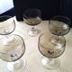 5 Vintage smoked glass coupes from the 1970s