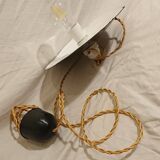 Chandelier workshop metal enamelled porcelain base