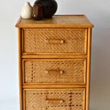 Wicker chest of drawers
