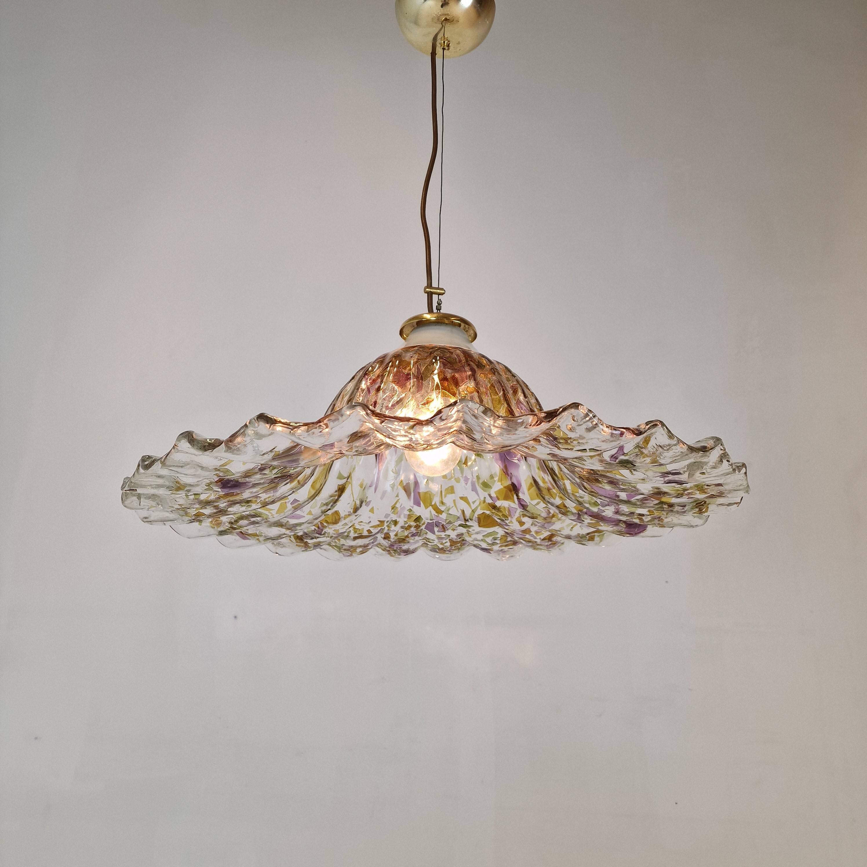 Murano Glass Pendant Lamp by "La Murrina", Italy 1980s