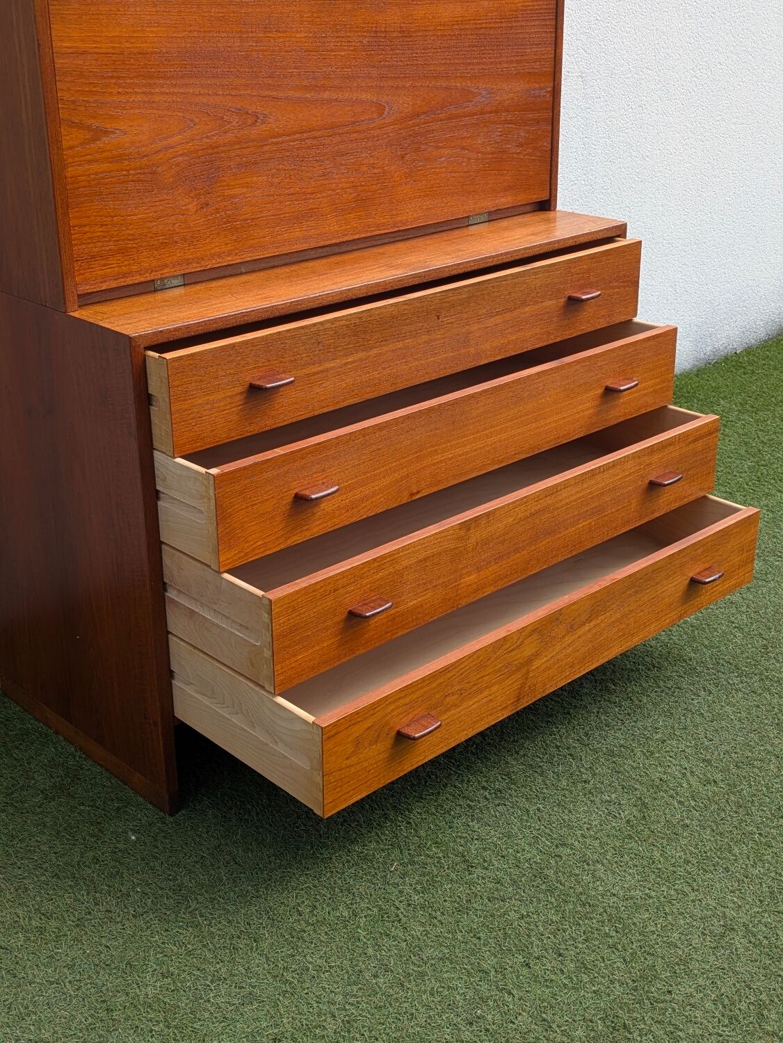 Wegner modular secretary library (RY Møbler) teak 50s