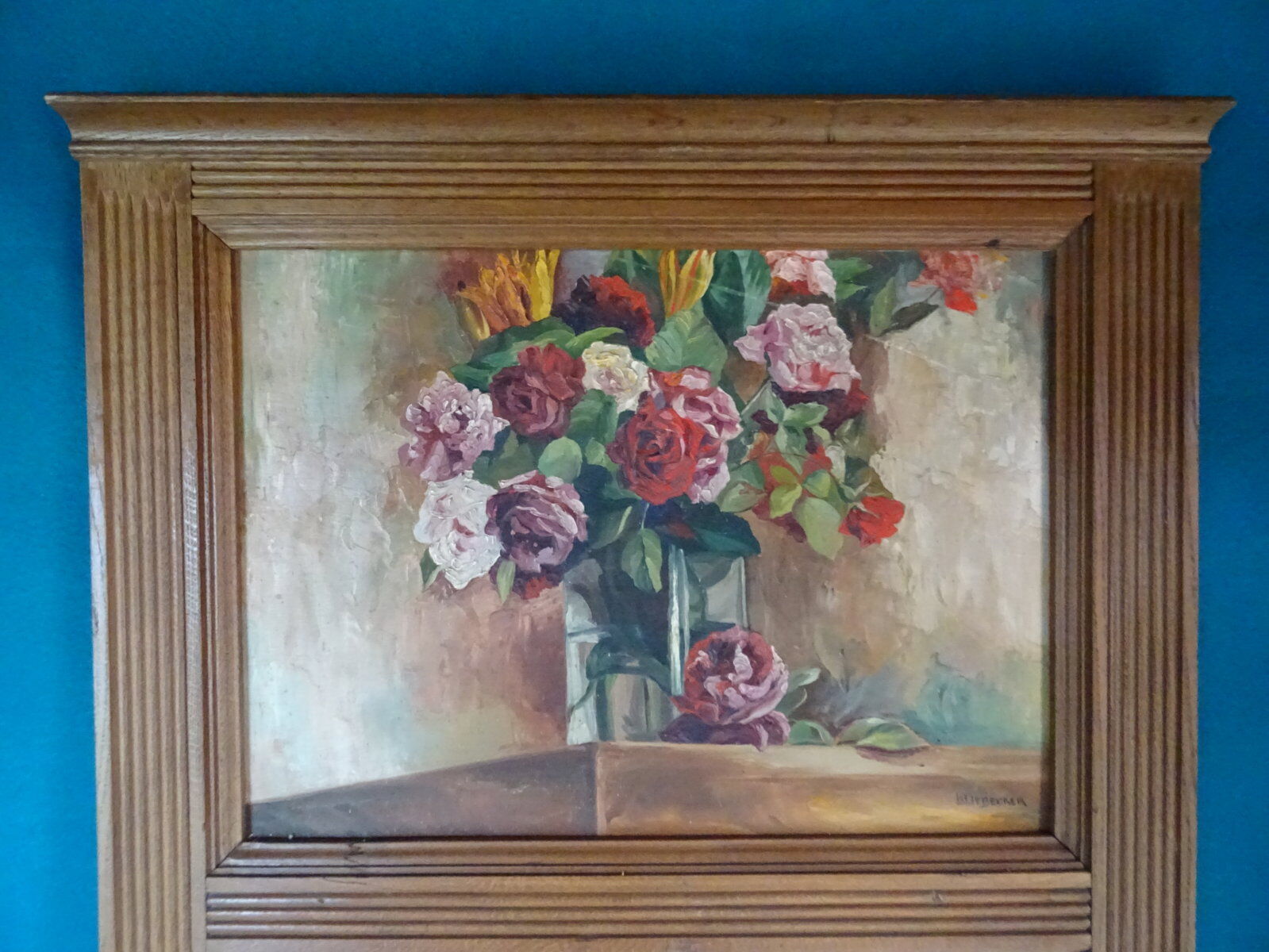 Oak trumeau 78 x 178