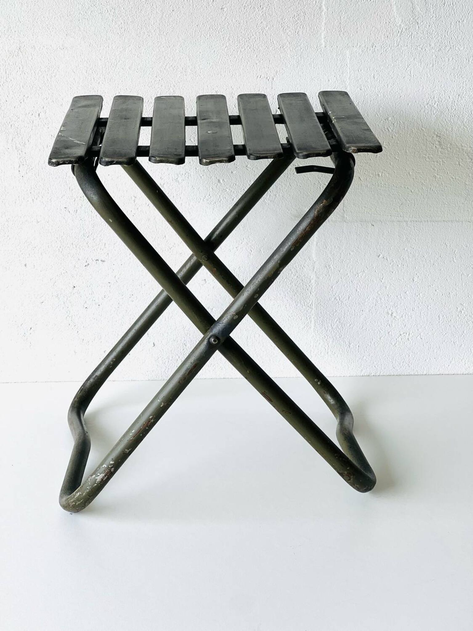 Chaise pliante industrielle de l'armée, 1960'