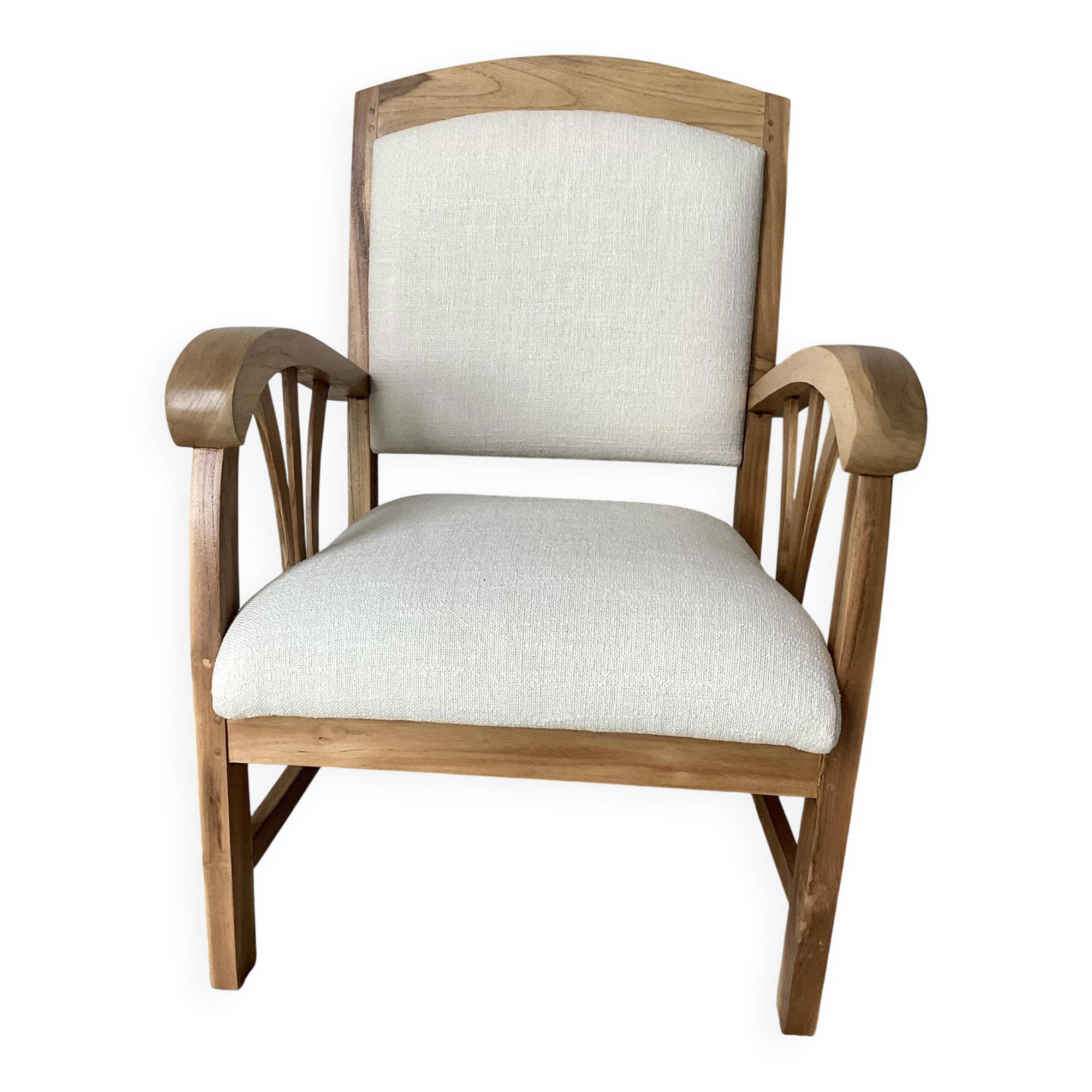 Restored colonial style armchair