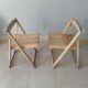 Pair of vintage folding chairs 60s