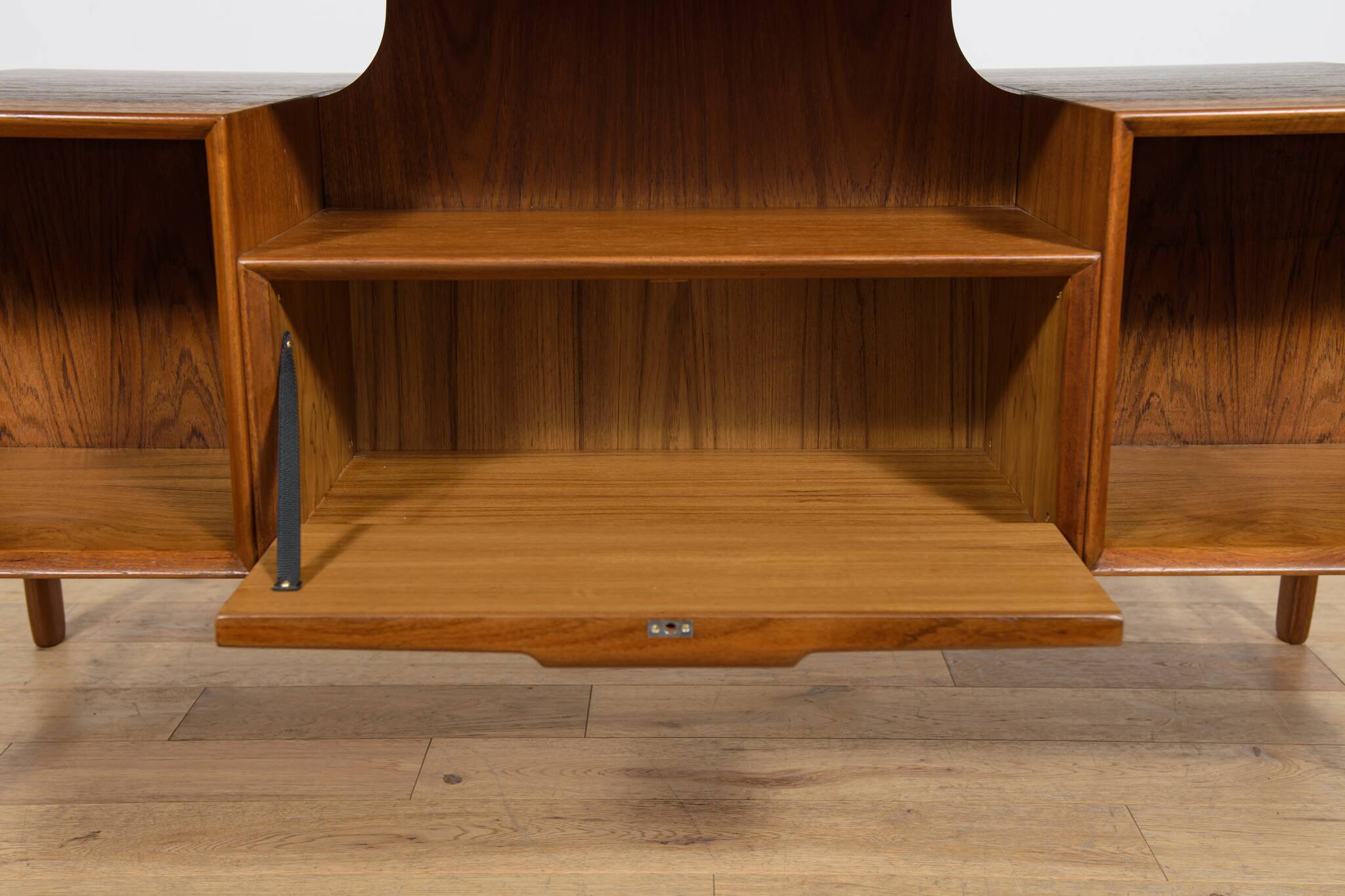 Mid-Century Model 75 Freestanding Teak Desk from Omann Jun, Denmark, 1950s