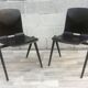 Pair of vintage chairs compass legs galvanitas s22