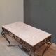 Table basse metal et marbre