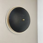 unique round metal Gino Sarfatti Style Ceiling Wall Light Flushmount Italy 1950s
