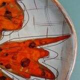 Plate signed Monique Brunner, Pansier, Pottery of the Aquarius, Vallauris