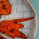 Plate signed Monique Brunner, Pansier, Pottery of the Aquarius, Vallauris