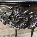 Table de milieu salon console 1900 néo louis xv en bois noirci napoleon iii