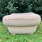 Square wool pouf