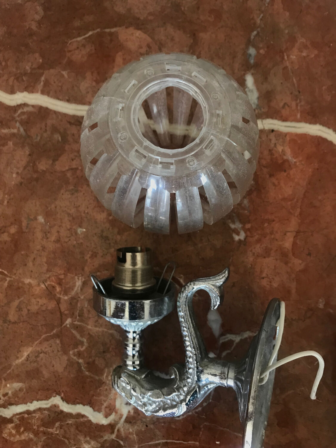 Pair of fish wall sconces