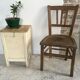 Tabouret ancien bois blanc hasselberger