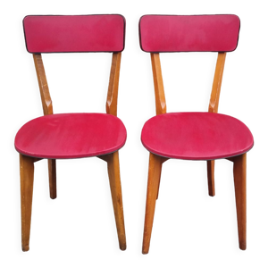 Paire chaises vintage - bois