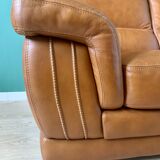Two-seater leather sofa