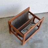 Teak magazine rack by Aksel Kjersgaard for Salin Møbler, 1960s.
