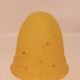 Mushroom lamp yellow glass paste spotted red
