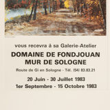 Michel de Saint-Alban, Exhibition Poster, 63 x 83 cm