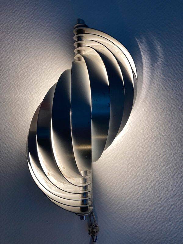 Design 1960 space age vintage wall lamp