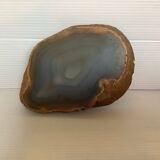 Blue Agate slice ring sizer pocket