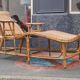 Rattan chaise longue 1920