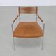 2x Arm Chair in Leather and Stainless steel by Gerard van den Berg, 1990s