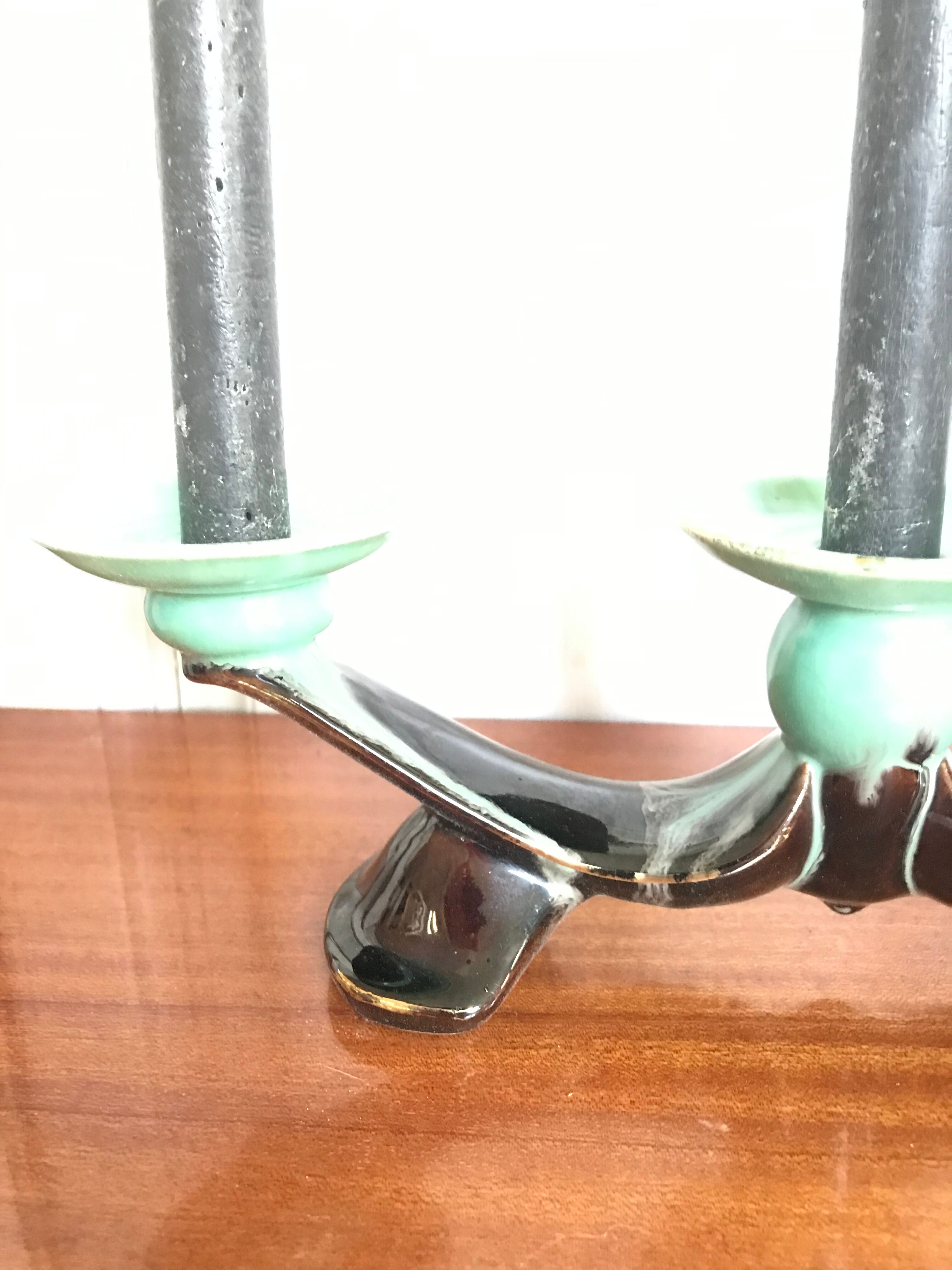 Vintage ceramic candlestick